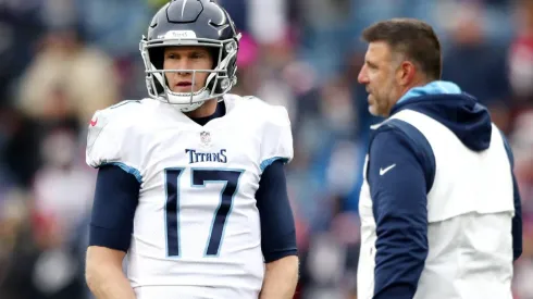 Ryan Tannehill (left) and Mike Vrabel.
