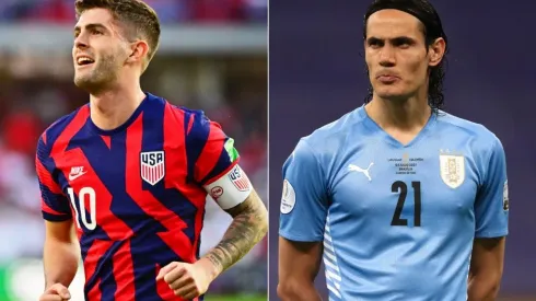 Christian Pulisic and Edinson Cavani