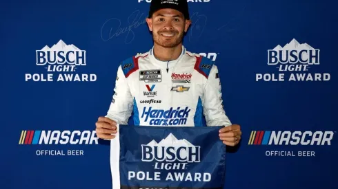 Kyle Larson, poleman of the Toyota Save Mart 350