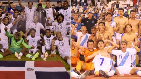 The Dominican Republic U20 team and the Guatemala U20 team
