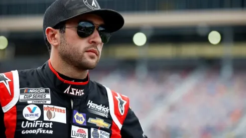 Chase Elliott, poleman in the Quaker State 400