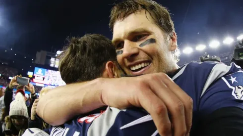 Tom Brady after winning the 2018 AFC Championship with the New England Patriots.
