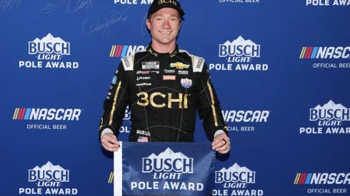 Tyler Reddick, poleman of the Verizon 200 at the Brickyard