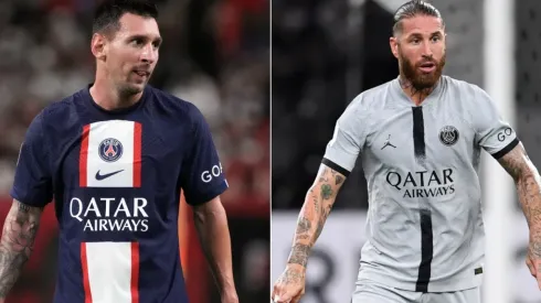 Lionel Messi (left) and Sergio Ramos.