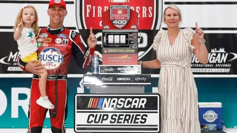 Kevin Harvick, winner of the FireKeepers Casino 400