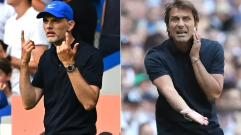 Chelsea boss Thomas Tuchel (left) and Tottenham manager Antonio Conte.
