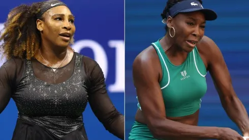 Serena Williams and Venus Williams of the USA
