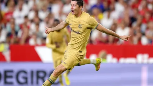 Robert Lewandowski of FC Barcelona