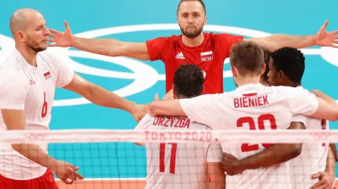 Players of Team Poland celebrates
