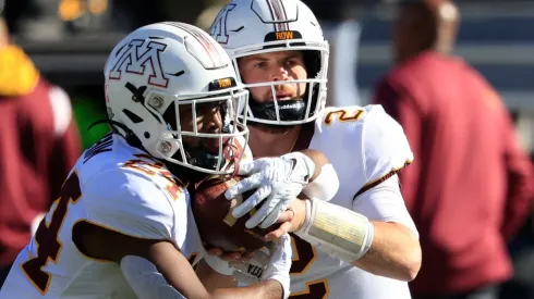 Mohamed Ibrahim and Tanner Morgan of Minnesota