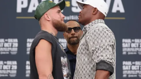 Jake Paul and Anderson SIlva face off
