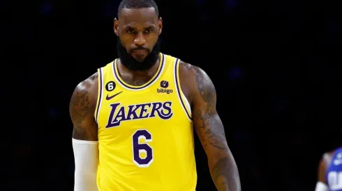 LeBron James of the Los Angeles Lakers