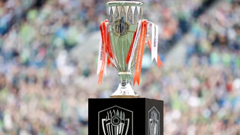 Concacaf Champions League trophy at the Lumen Field
