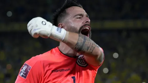 Hernán Galindez celebrates after the last game of the qualifiers
