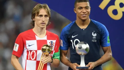 Luka Modric and Kylian Mbappe
