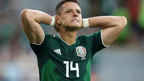 Chicharito in the 2018 World Cup with Mexico
