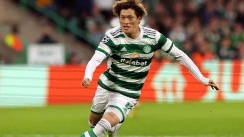 Furuhashi playing for Celtic
