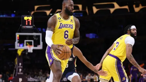 LeBron James of the Los Angeles Lakers