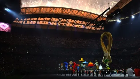 Performers perform during the opening ceremony prior to the FIFA World Cup Qatar 2022.