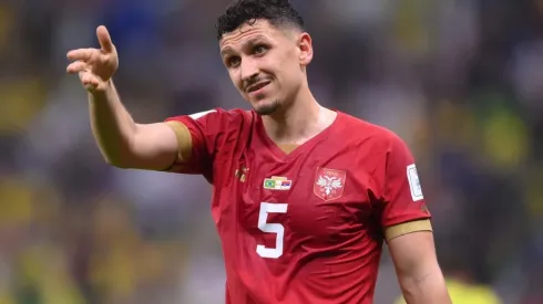 Milos Veljkovic of Serbia