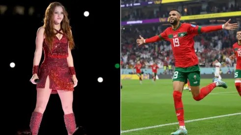 Shakira (left) and Youssef En-Nesyri