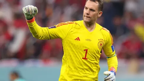 Manuel Neuer with Germany in the Qatar 2022 World Cup