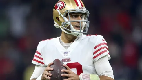 Jimmy Garoppolo of the San Francisco 49ers at Azteca Stadium
