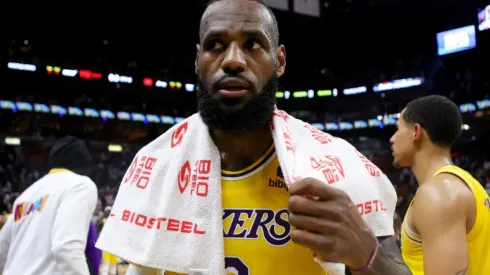 LeBron James of the Los Angeles Lakers