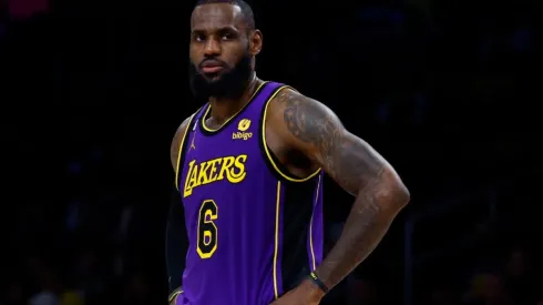 LeBron James of the Los Angeles Lakers