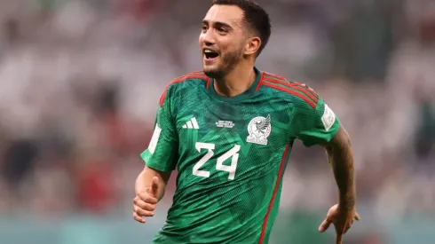 Luis Chavez with Mexico in the Qatar 2022 World Cup