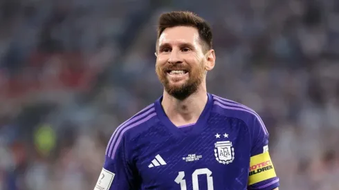 Lionel Messi at the Qatar 2022 World Cup with Argentina
