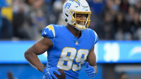 Donald Parham Jr. of the Los Angeles Chargers