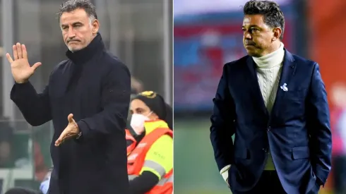 Christophe Galtier (left) and Marcelo Gallardo.
