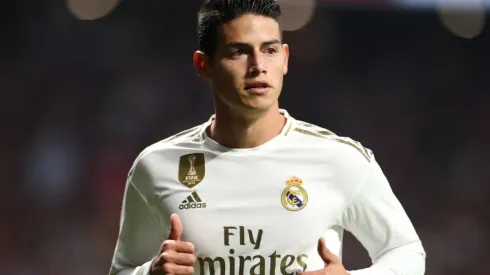 James Rodriguez playing for Real Madrid
