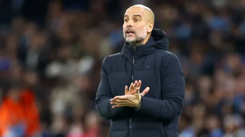 Pep Guardiola with Manchester City in the FA Cup
