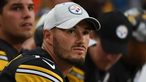 Mitch Trubisky and Mason Rudolph with the Pittsburgh Steelers
