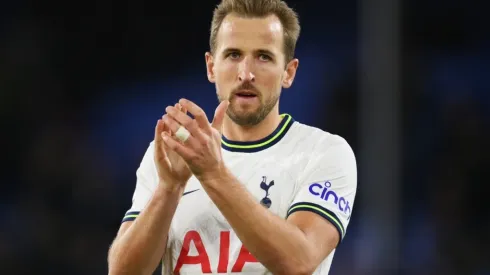 Harry Kane with Tottenham during the 2022-2023 Premier League
