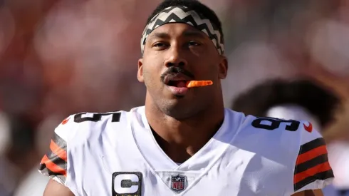 Myles Garrett with the Cleveland Browns