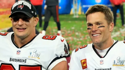 Tom Brady and Rob Gronkowski with the Tampa Bay Buccaneers
