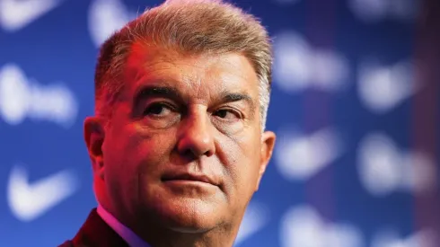 Joan Laporta during an event with FC Barcelona at Camp Nou
