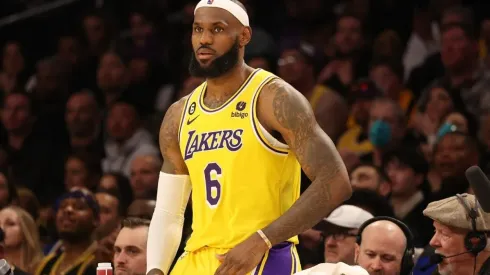 LeBron James #6 of the Los Angeles Lakers
