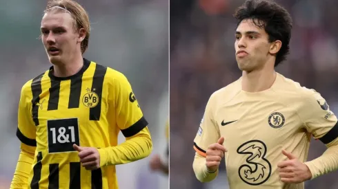 Julian Brandt of Borussia Dortmund and Joao Felix of Chelsea