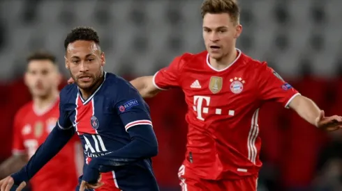 Neymar against Joshua Kimmich.