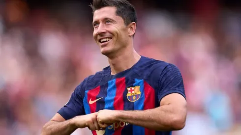 Robert Lewandowski with FC Barcelona
