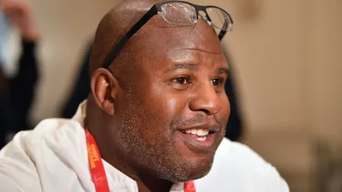 Eric Bieniemy with the Kansas City Chiefs