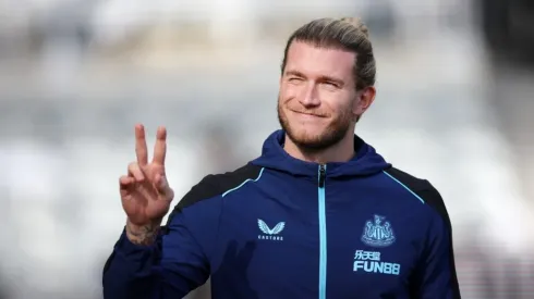 Loris Karius with Newcastle