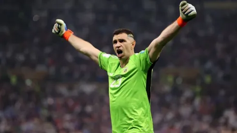 Emiliano Martinez at the Qatar 2022 World Cup with Argentina
