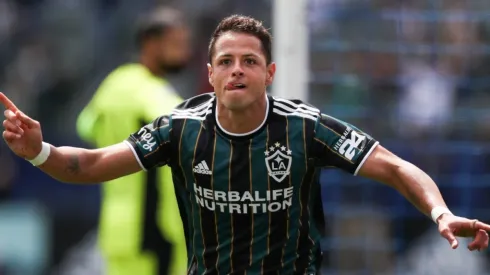 Chicharito Hernandez with LA Galaxy in MLS
