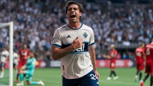 Brian White #24 of the Vancouver Whitecaps FC