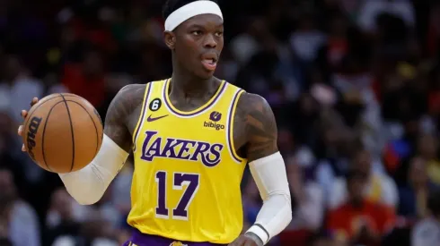 Dennis Schroder #17 of the Los Angeles Lakers